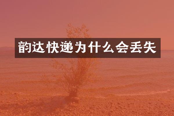 韵达快递为什么会丢失