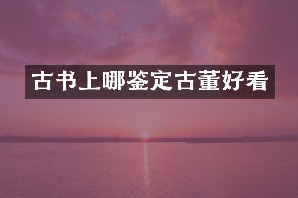 古书上哪鉴定古董好看
