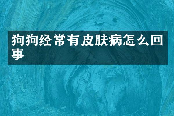 狗狗经常有皮肤病怎么回事