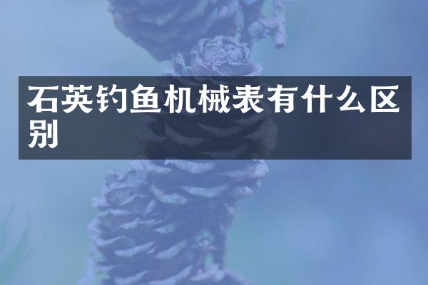 石英械表有什么区别