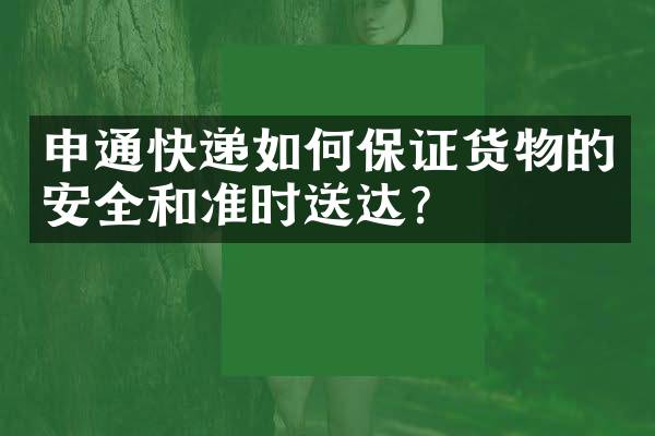 申通快递如何保证货物的安全和准时送达？