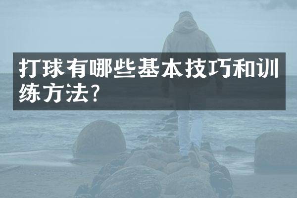 打球有哪些基本技巧和训练方法？