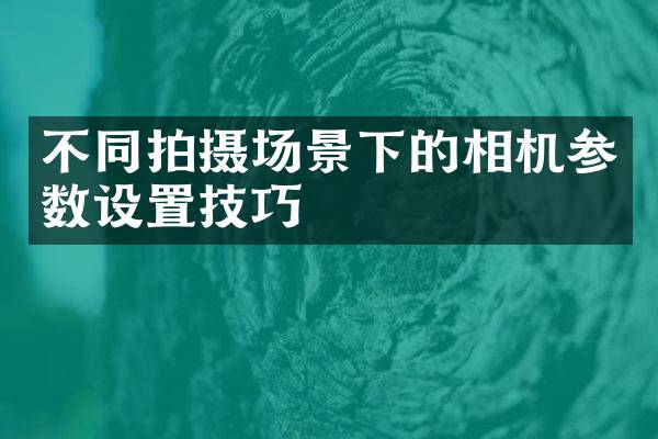不同拍摄场景下的相机参数设置技巧