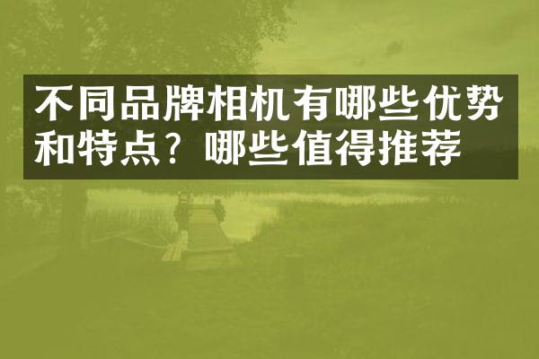 不同品牌相机有哪些优势和特点？哪些值得推荐？