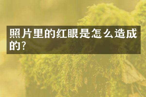 照片里的红眼是怎么造成的？