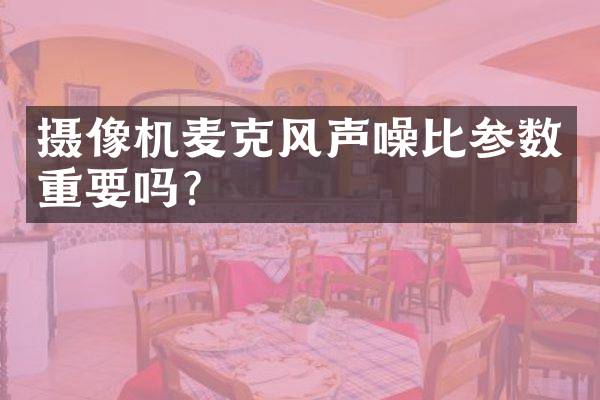 摄像机麦克风声噪比参数重要吗？