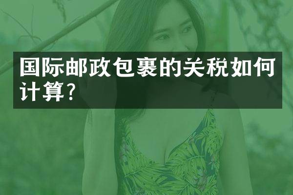 国际邮政包裹的关税如何计算？