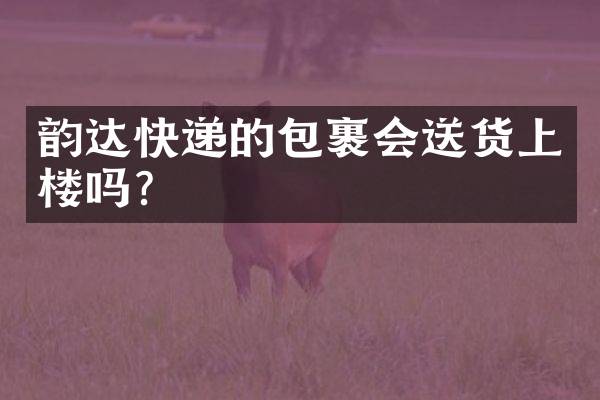 韵达快递的包裹会送货上楼吗？