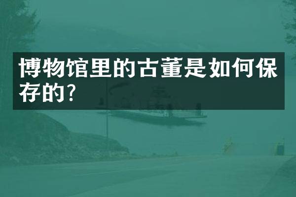 博物馆里的古董是如何保存的？