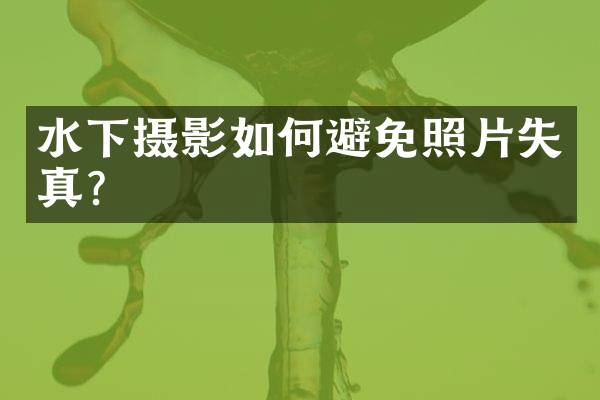 水下摄影如何避免照片失真？