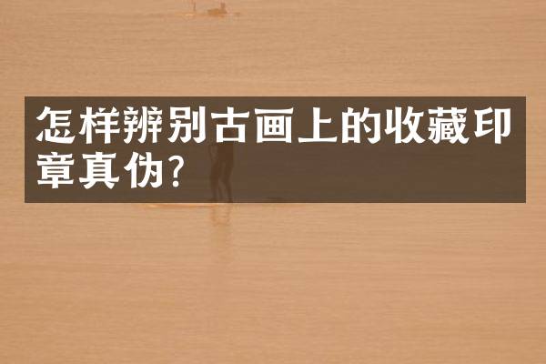 怎样辨别古画上的收藏印章真伪？