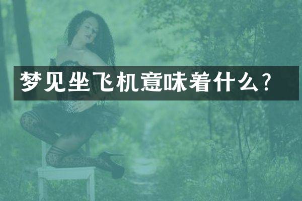 梦见坐飞机意味着什么？