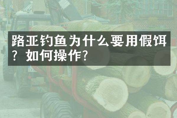 路亚钓鱼为什么要用假饵？如作？