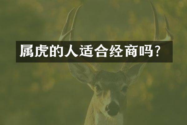 属虎的人适合经商吗？