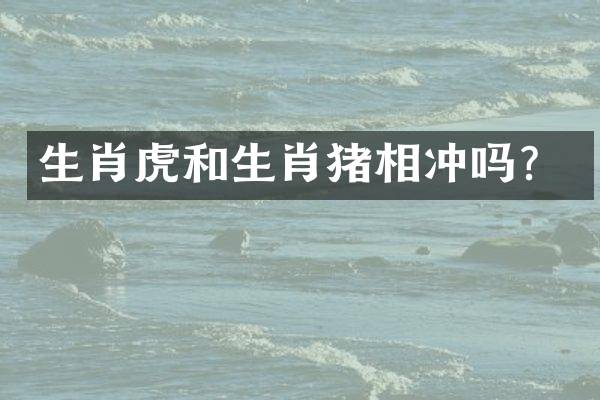 生肖虎和生肖猪相冲吗？