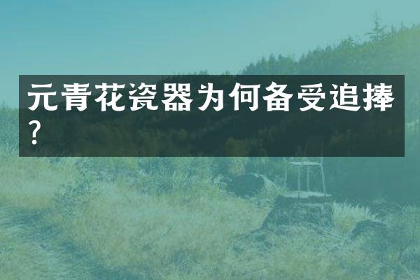 元青花瓷器为何备受追捧？