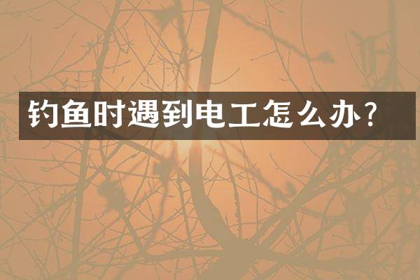 钓鱼时遇到电工怎么办？