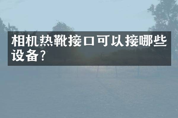 相机热靴接口可以接哪些设备？