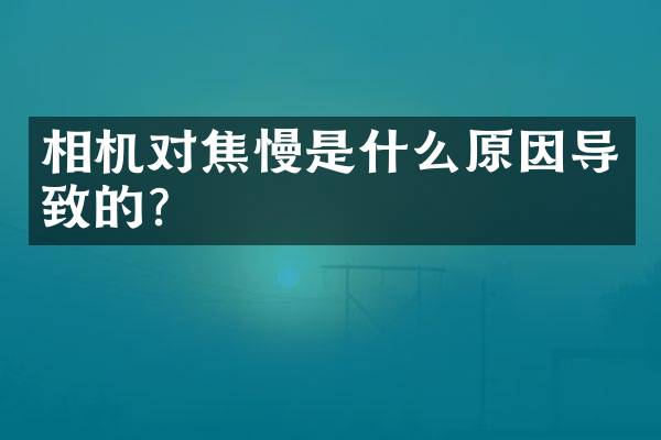 相机对焦慢是什么原因导致的？