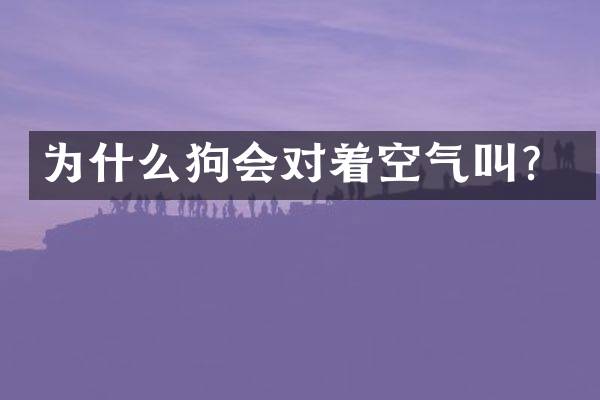 为什么狗会对着空气叫？