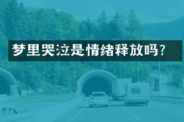 梦里哭泣是情绪释放吗？