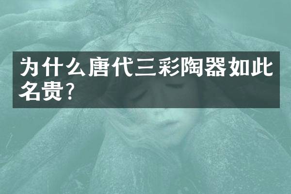 为什么唐代三彩陶器如此名贵？