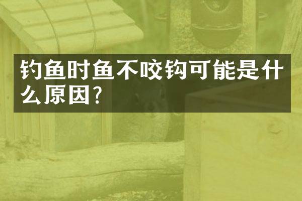 钓鱼时鱼不咬钩可能是什么原因？