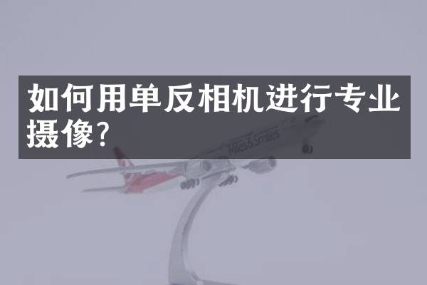 如何用单反相机进行专业摄像？