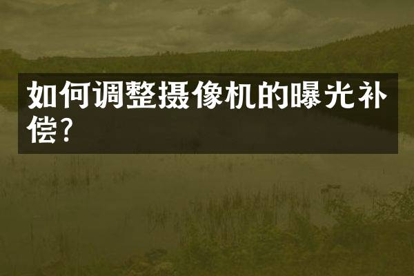如何调整摄像机的曝光补偿？
