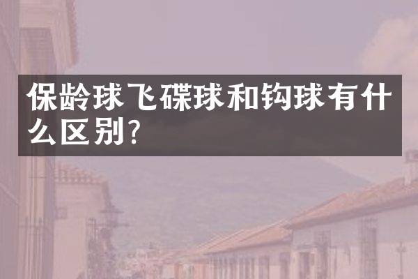 保龄球飞碟球和钩球有什么区别？