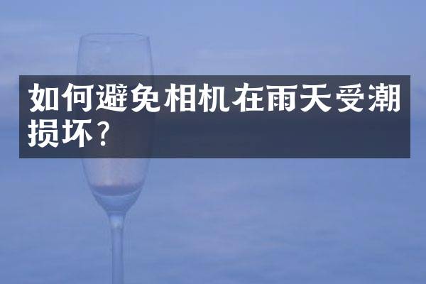 如何避免相机在雨天受潮损坏？