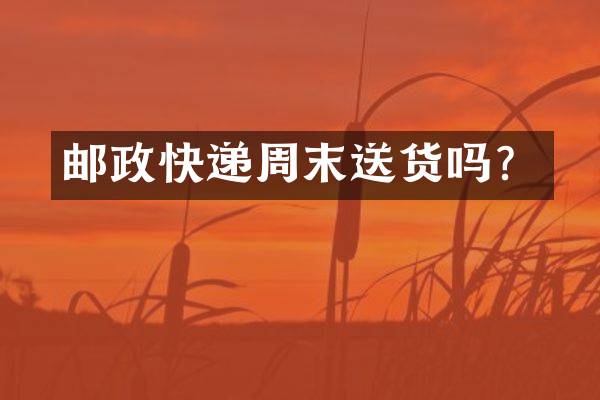 邮政快递周末送货吗？