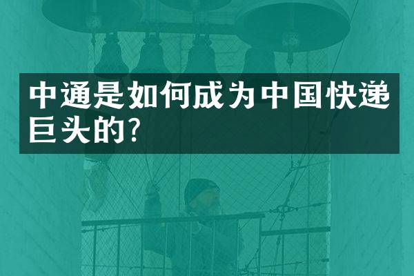 中通是如何成为中国快递巨头的？