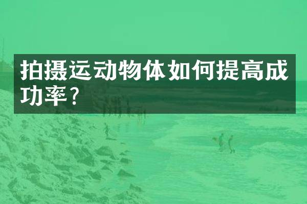 拍摄运动物体如何提高成功率？