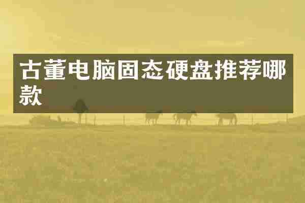 古董电脑固态硬盘推荐哪款