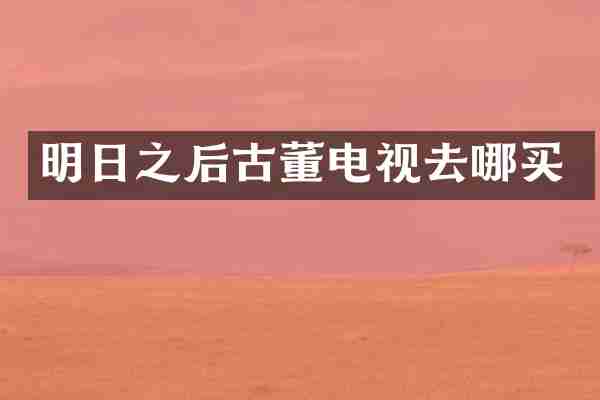 明日之后古董电视去哪买