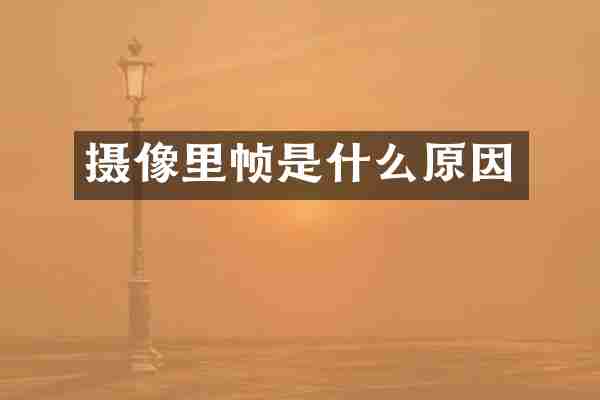 摄像里帧是什么原因