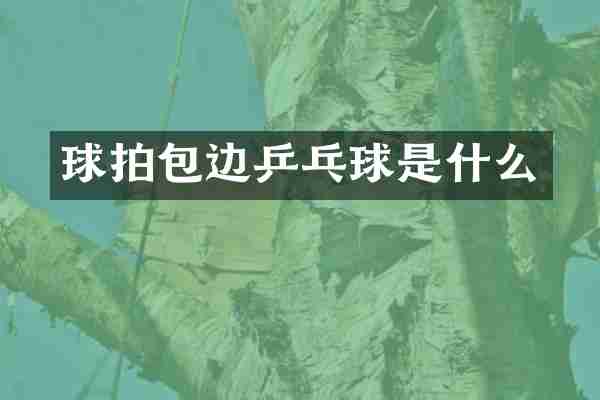 球拍包边乒乓球是什么