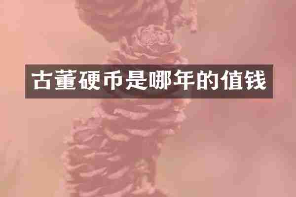 古董硬币是哪年的值钱