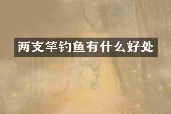 两支竿钓鱼有什么好处
