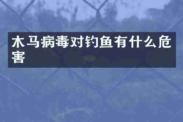 木马病毒对钓鱼有什么危害