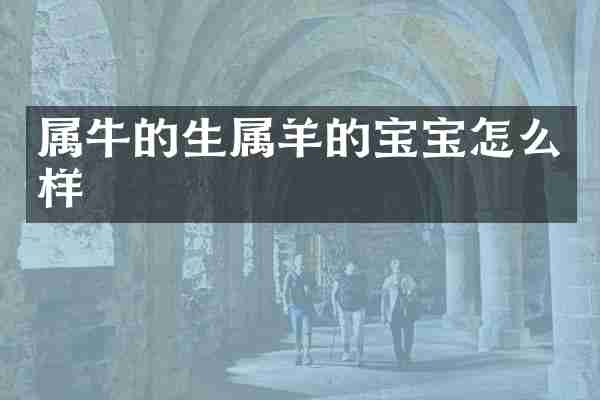 属牛的生属羊的宝宝怎么样