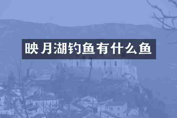 映月湖钓鱼有什么鱼