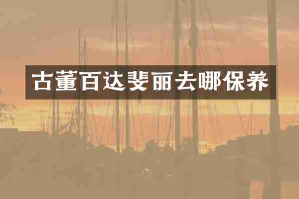 古董百达斐丽去哪保养