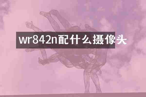 wr842n配什么摄像头
