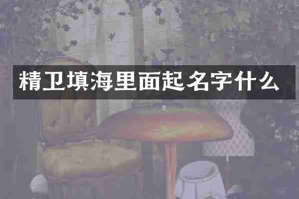 精卫填海里面起名字什么