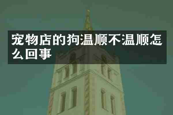 宠物店的狗温顺不温顺怎么回事