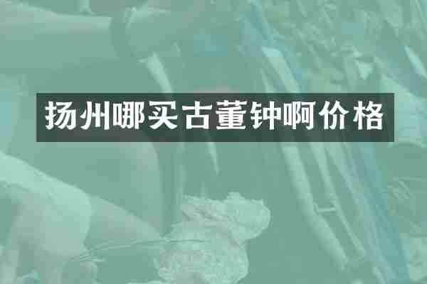 扬州哪买古董钟啊价格