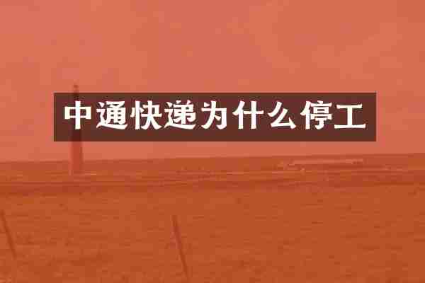 中通快递为什么停工