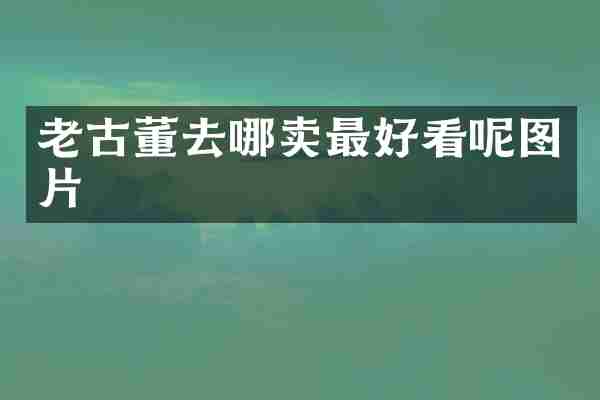 老古董去哪卖最好看呢图片
